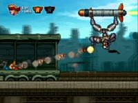 une photo d'Ã©cran de Contra ReBirth sur Virtual Console WII